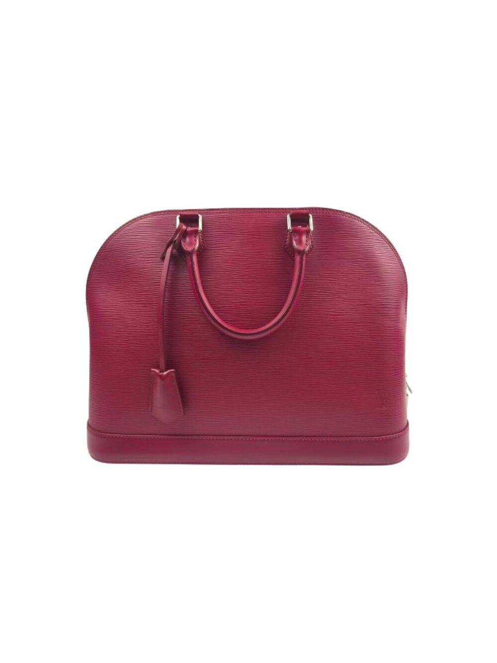 Pre-owned Louis Vuitton Alma GM Cowhide Leather Handbag Fuchsia